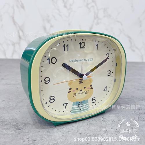 新款熱賣國華內(nèi)打鈴卡通音樂靜音數(shù)字學(xué)生鬧鐘 廠家銷售 日用百貨